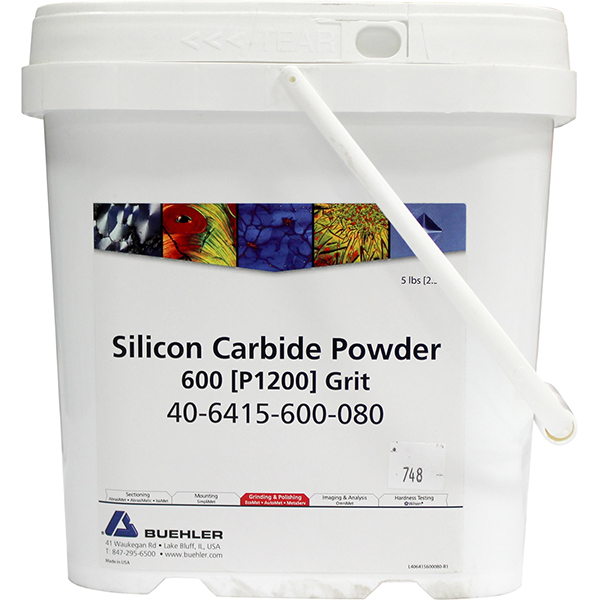 Silicon Carbide Powder, 600 [P1200], 15µm, 5lb